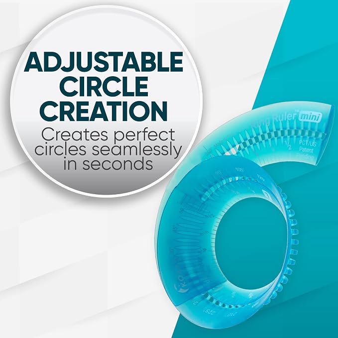 Koala Tools - Mini Ring Ruler for Circle Templates and Surfaces, Circular Ruler - Image 2