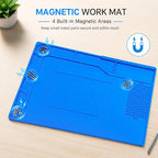 Kaisi Soldering Mat, 15.35" x 10.6" Inch Heat Resistant Silicone Work Mat - Image 4