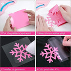 HTVRONT Heat Transfer Vinyl Pink HTV Rolls, HTV Vinyl - Image 6