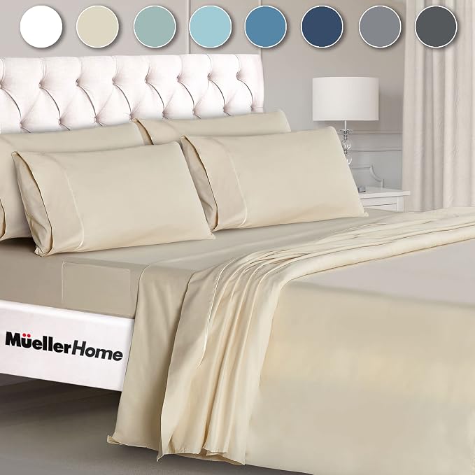 Mueller UltraTemp 6 PC Queen Sheet Set by Mueller