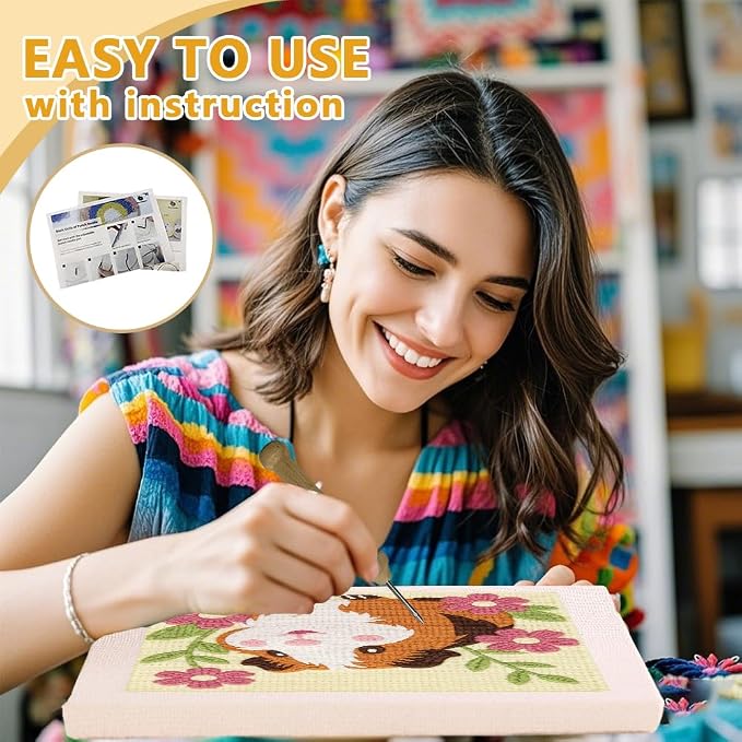 Doodlream Cute Cavy Flower Needle Kit - Image 3