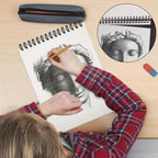 5 Pack Small Sketch Book, 5.5x8.5 Inch Top Spiral Sketchbook 60 Sheets Each - Image 5