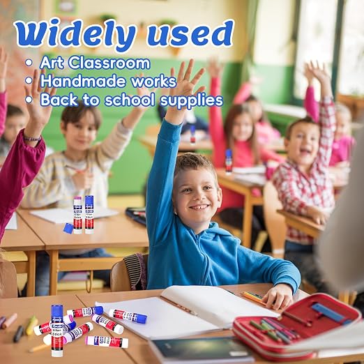 216 Pack Glue Sticks Bulk for Kids, Disappearing Purple Glue Sticks for - Image 6