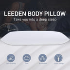 Leeden Full Body Pillow for Adults, Firm and Fluffy Long Pillow Insert - Image 4