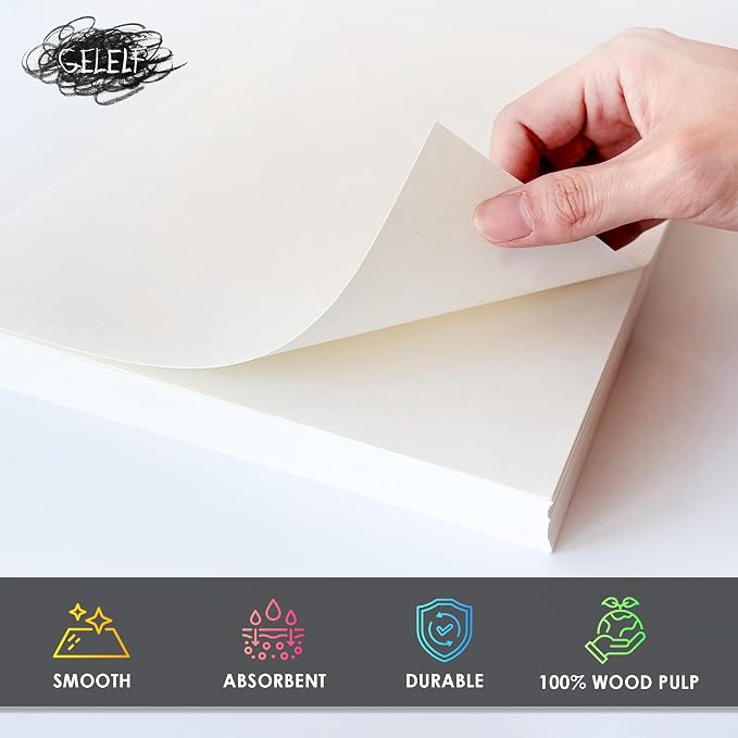 Printmaking Paper for Practice, International A5 Gel Plate Printmaking - Image 4