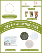 Santune 3 Sets Embroidery Kit for Beginners Needlepoint Cross Stitch Kits for - Image 5
