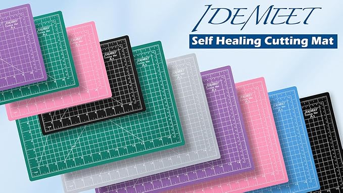 Density-upgraded 9"x12" Self Healing Cutting Mat, Idemeet Rotary Sewing Mat - Image 7