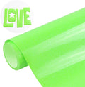 Glitter Puff Vinyl Heat Transfer, Neon Green Puff HTV Iron on Vinyl 12"x5ft | by MEVOREW