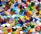Lanyani Diamond Glass Mosaic Tiles Pieces Stained Glass by LanyaniArtGlassMosaics