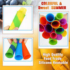 Lallisa 30 Pcs Ice Cream Molds Silicone Ice Lolly Mold Color Reusable Ice Lolly - Image 5