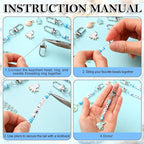 Tondiamo 2823 Pcs Ocean Keychain Making Kit Seashell Bag Charm Beach DIY Craft - Image 3