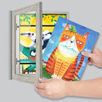 Kids Art Frames, 8.5x11 Front Opening Kids Artwork Frames Changeable, Holds 50 - Image 4