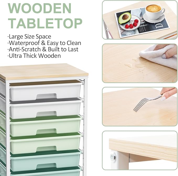 Rolling Storage Utility Cart Organizers - Image 4