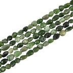 HAAMIIQII Natural Canada Green Jade Pebble Stone 5-8mm Small Irregular Freeform - Image 2