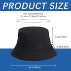 Bucket Hats Bulk Solid Color DIY Blank Hat Bucket Hats - Image 6