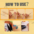 JUPEAN Needle Felting Kit, 24 Colors Wool Roving, Complete Needle Felting - Image 5
