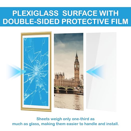 16x20 Plexiglass Sheets 1/4 Thick 6mm Clear Acrylic Sheets Plastic Sheet | - Image 3