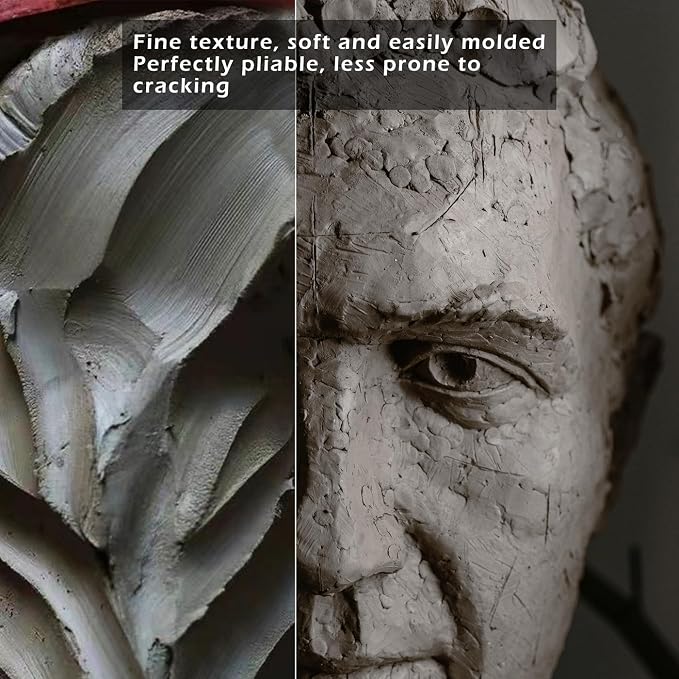 ReArt Air-Dry Clay Modelling, 2.2 pounds Ideal Advanced Sculptors All-Purpose - Image 3