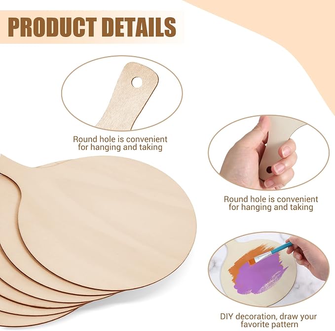 6 Pieces Mini Wooden Cutting Board Craft - Image 3