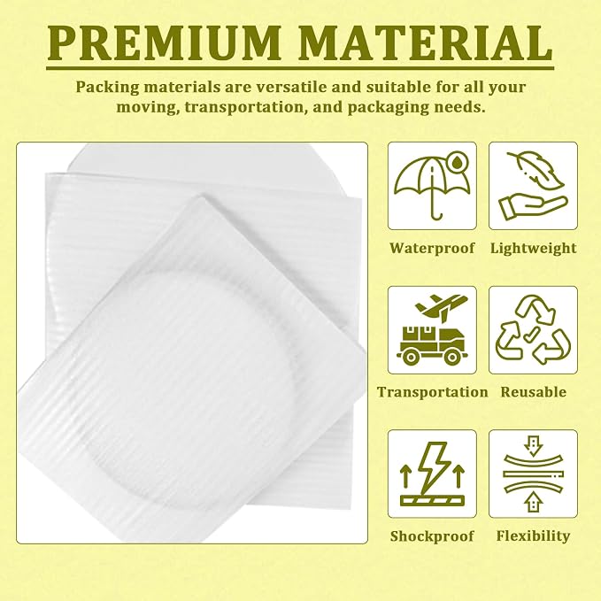 100PCS Large Foam Pouches 12x16 Inch, Foam Packing Pouches - Image 3