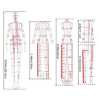 4 Models Fashion Illustration Rulers, Fashion Sketching Templates Ruler - Image 2