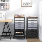 SYKIARIOL Rolling Cart with Drawers, Utility Cart With 8 Drawers and Wooden - Image 7