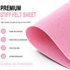 Baby Pink Large Felt Fabric 36" x 36", 1mm Stiff Felt Sheet, Nonwoven Fabric - Image 4