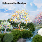 60 Pcs Holographic Floral Tree PET Stickers - Image 3