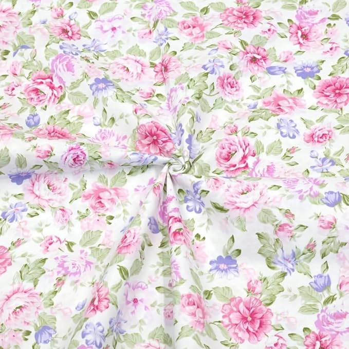Light Weight Natural Cotton Fabric by The Yard DIY Making Supplies Quilting by LMAEZNER