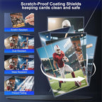 3000 Counts Card Sleeves for Trading Cards, Soft Penny Card Sleeves, Sports - Image 7