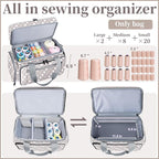 Anitor Large Sewing Supplies Organizer, Double Layer Sewing Storage Organizer - Image 2