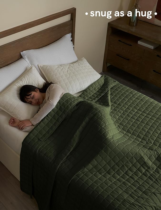 YnM 17lbs Weighted Blanket for Adults, Cotton Heavy Bed Throw Blanket - Image 3
