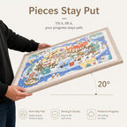 1000 Pieces Puzzle Board, 31.5x23.6 Felt Puzzle Storage Mat | Portable surface - Image 5