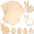Blulu 10 Pack Basswood Sheets 8 x 4 x 1/16 Inch Thin Plywood Board Sheets by Blulu