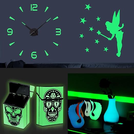 TOEPODO 2 Pack 1/8 Fluorescent Neon Cast Acrylic Sheets, Glow in Dark - Image 9