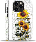 ZHEGAILIAN Case for iPhone 13 Pro, Sunflower Faux Stained Glass Effect Durable by Home