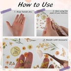 Pengxiaomei 522 Pcs Flower Stickers - Image 3