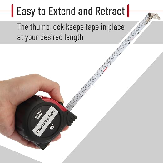 Mr. Pen- Retractable Tape Measure 25 ft, 2 Pack, Easy Read | Steel Retractable - Image 5
