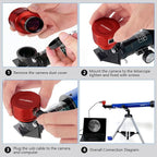 4K 8MP USB Astronomy Camera Telescope Eyepiece 1.25 Inch | Removable Astronomy - Image 6
