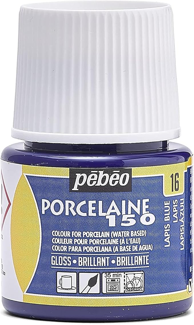 Pebeo Porcelaine 150, Water-Based High-Gloss Porcelain Paint, 45 ml Bottle by Unknown