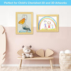 Kids Art Frames, 8.5x11 Front Opening Kids Artwork Frames Changeable, Holds 50 - Image 6