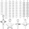 80PCS Silver Star Charms No Tarnish Stainless Steel Stars Charm | High Polished by Unknown