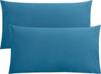 FLXXIE King Pillow Cases Set of 2, Soft Microfiber Pillow Covers by FLXXIE