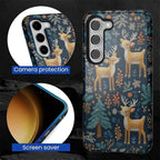 Case for Samsung Galaxy S23 Case, Cute Christmas Reindeer Design Hybrid Dual - Image 2
