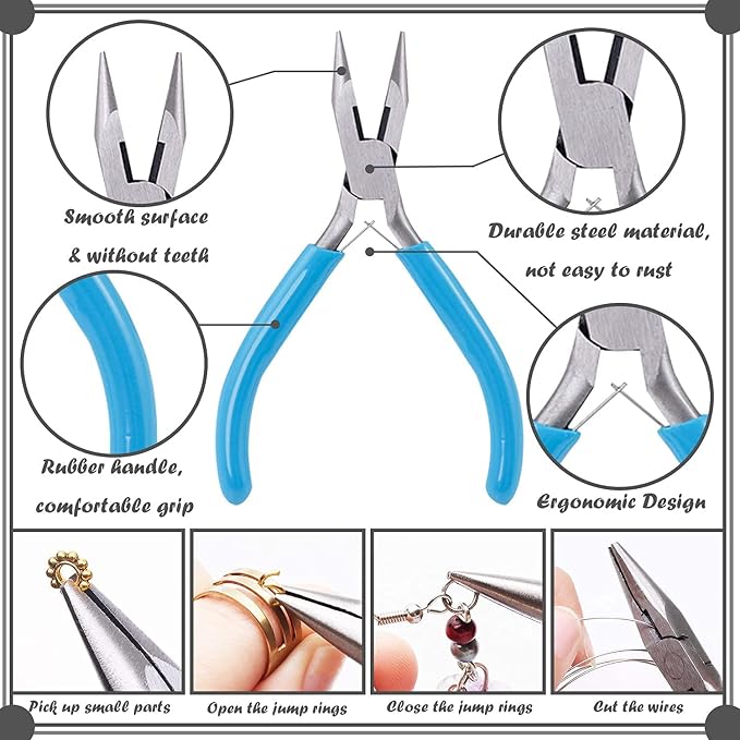 SONGIN 3 Pack Jewelry Pliers Set Tools - Image 5