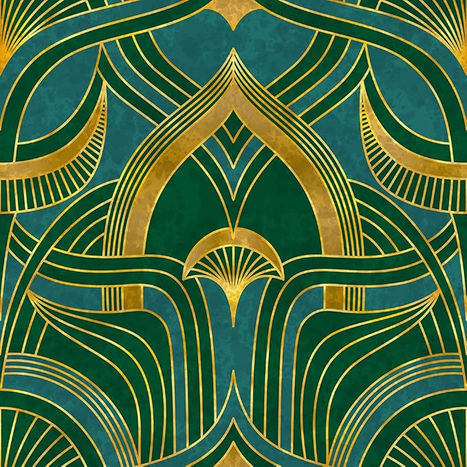 16“x118 Abstract Boho Peacock Green Vintage Double Side Window Films Art - Image 7