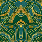 16“x118 Abstract Boho Peacock Green Vintage Double Side Window Films Art - Image 7