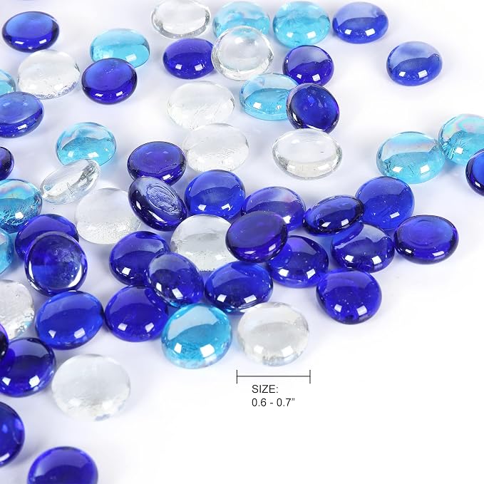 5LB Fire Glass Beads Flat Glass Marbles - Image 3