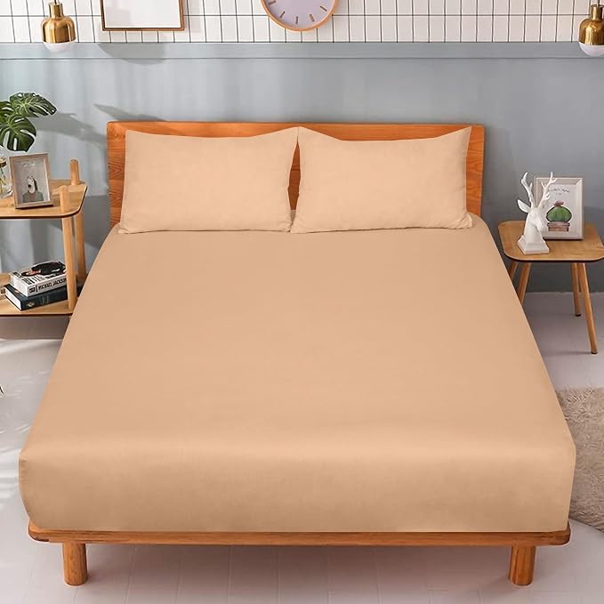 ROYALE LINENS 300 Thread Count 100% Long Staple Combed Cotton Fitted Sheet Queen - Image 9
