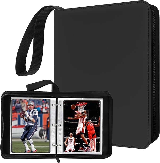 Mini Card Binder, 1-Pocket Super Lightweight Zipper Binder Holds 80+ Trading by Unknown